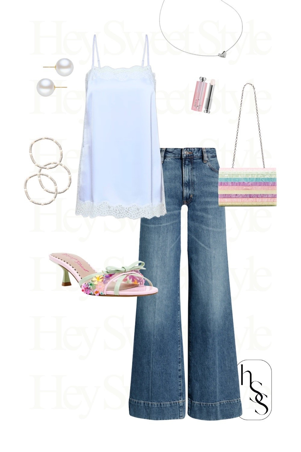 Blue lace + pastel accents 🌸🌼 8 Pastel Spring Outfits 

#LTKootd