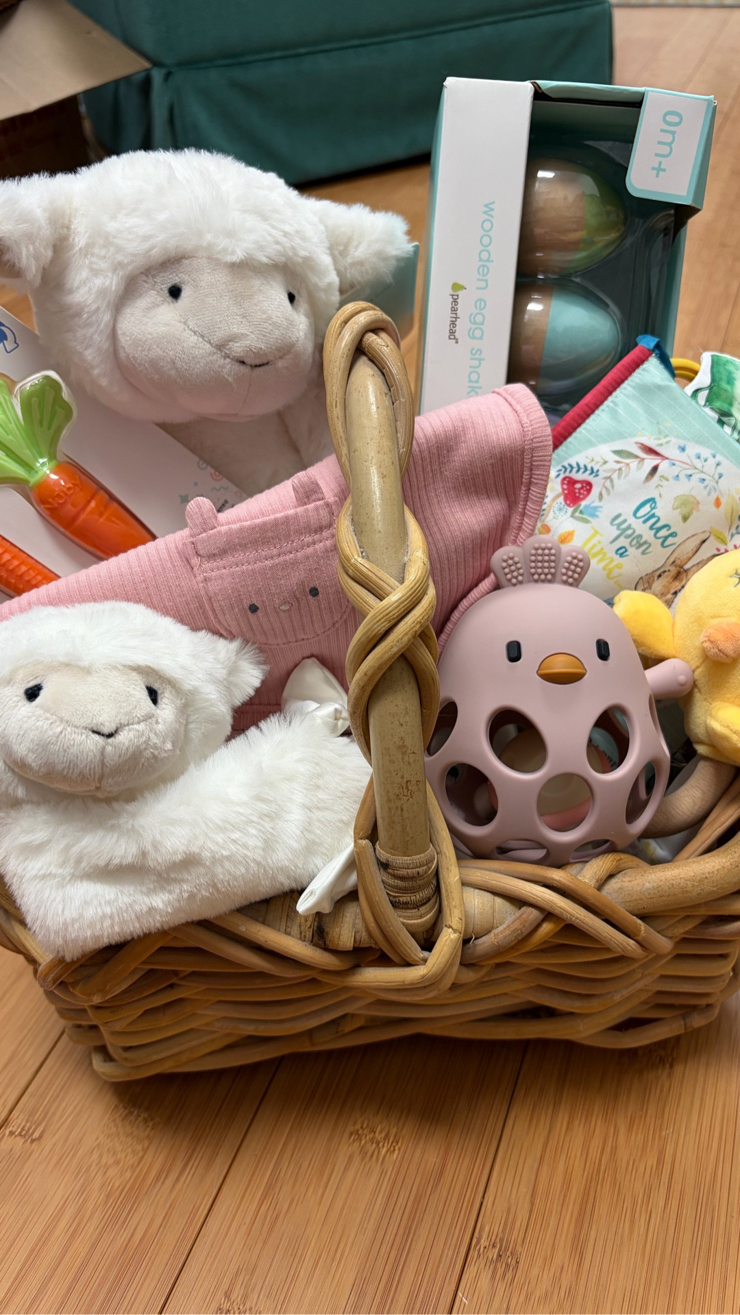 Our 3 month old’s Easter basket #easter #easterbasket #easterbasketideas #easterbasketinspo #giftbasketideas #giftbasket #kidgift #babygift #babytoys #firsteaster 

#LTKKids #LTKBaby #LTKSeasonal