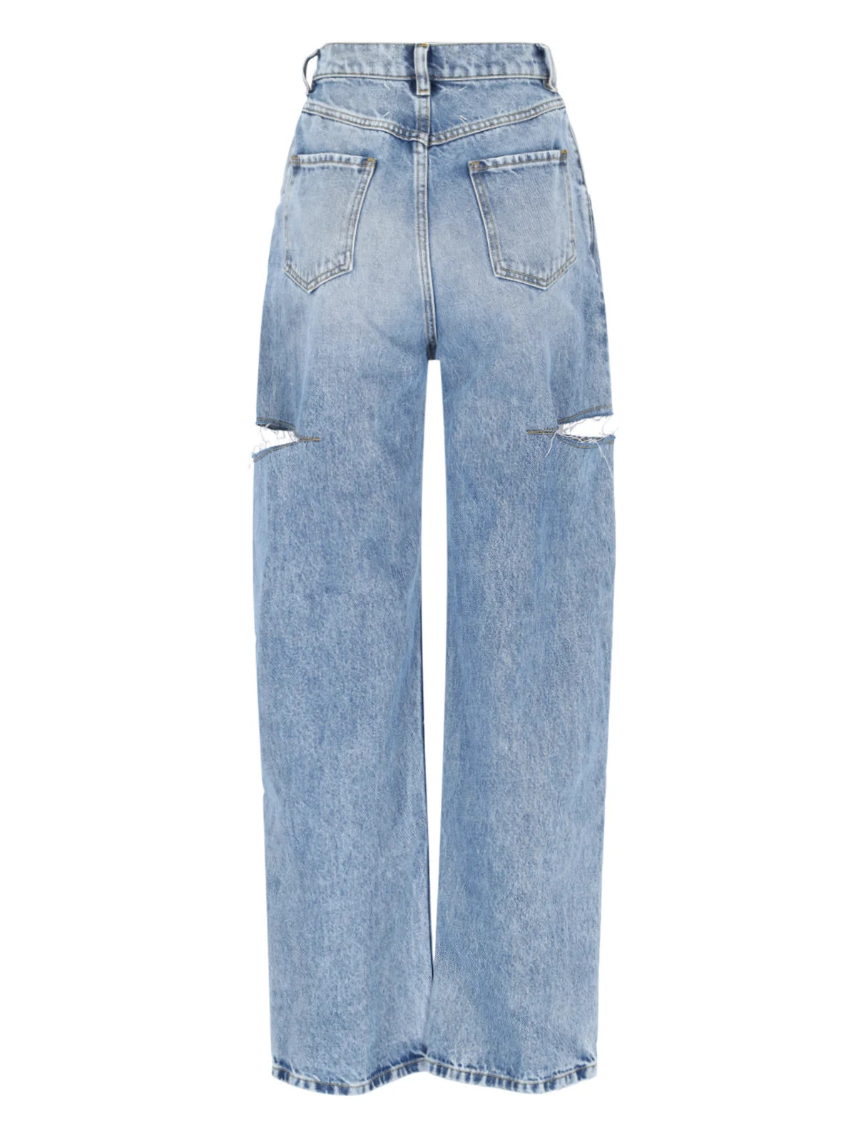 Maison Margiela Mid-Rise Cut-Out Detailed Jeans | Cettire Global