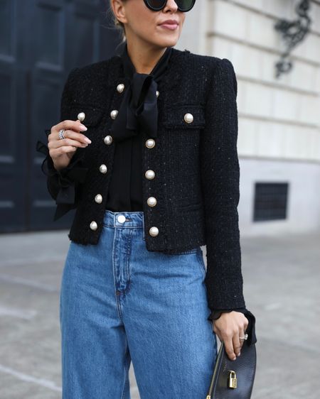 Chic black blazer and denim outfit idea for fall and winter 

#LTKworkwear #LTKstyletip #LTKfindsunder100