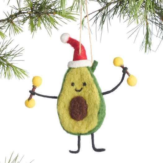 Wool Avocado with Weights Ornament by World Market | World Market
