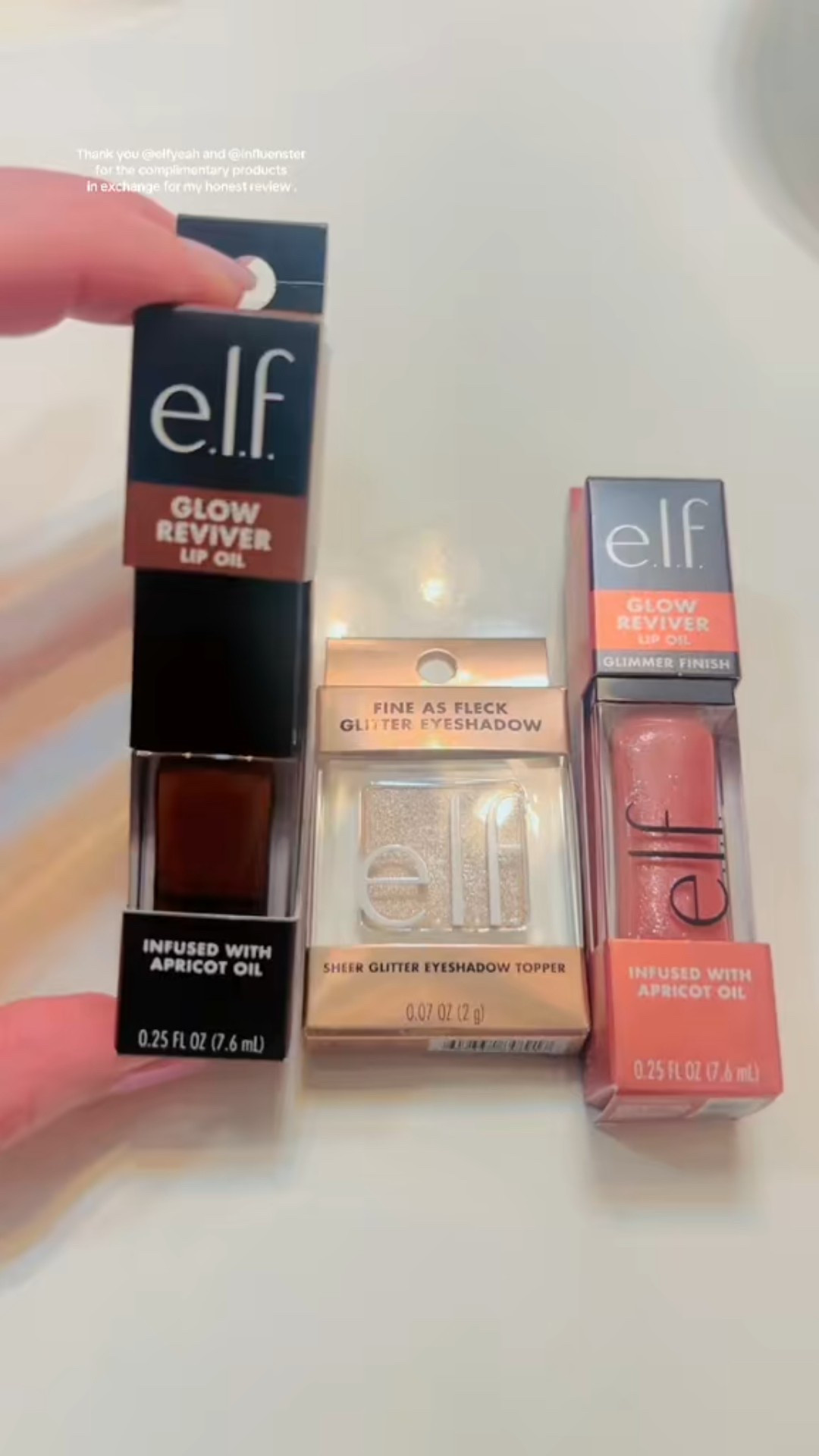 Don’t sleep on these Elf Cosmetics  products . I love the Fine As Fleck glitter eyeshadow for date nights.  The Glow Reviver Lip Oils are hydrating and not sticky. 

#LTKBeauty