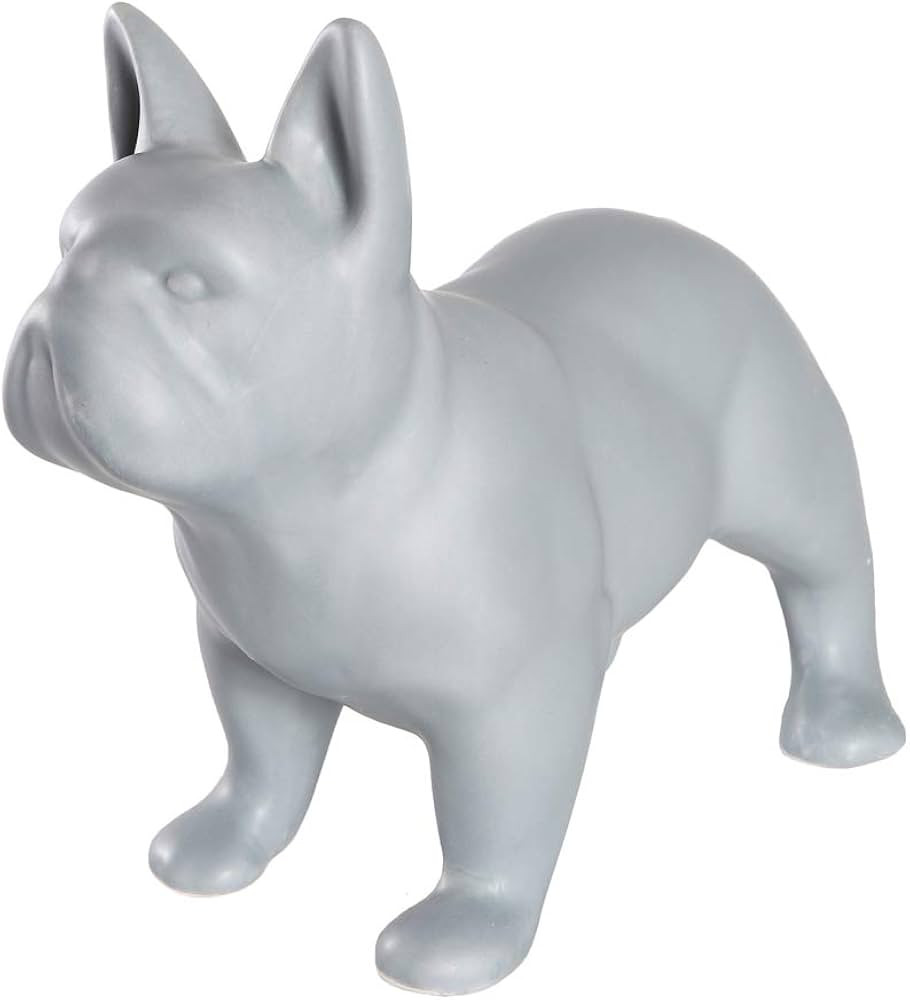 Nayothecorgi French Bulldog Statue - Matte Dark Grey Standing Ceramic Dog Statue - Decorative Dog... | Amazon (US)