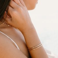 Gold Cuff Bracelet | 14Kt Filled Thin | Etsy (US)