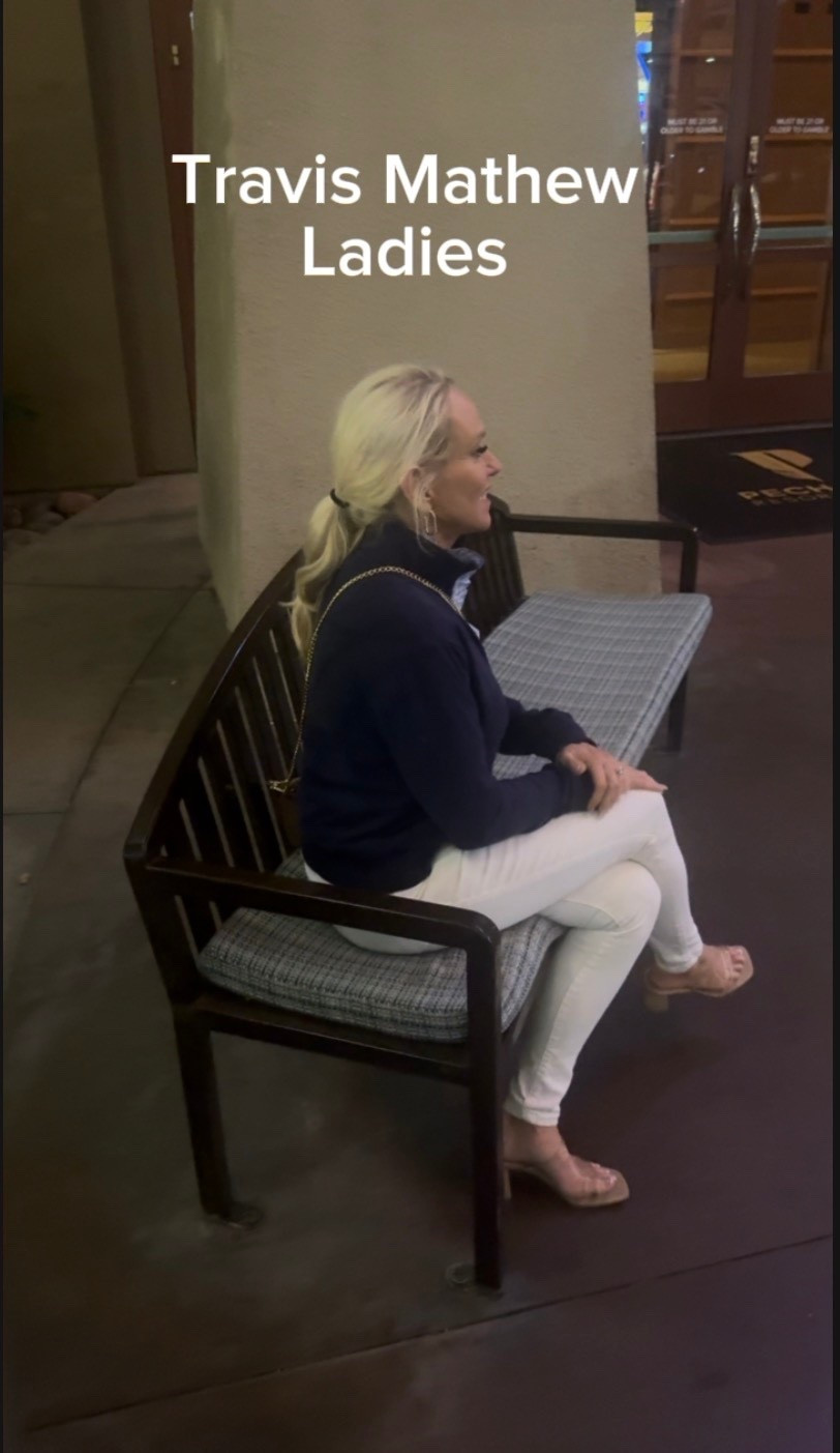 Some outfits just hold a memory… and this one will always remind me of a perfect night 🎶💙
Sitting on a park bench, music still playing in my head, not quite ready for the night to end.

Cozy in my blue Lululemon pullover, crisp white slacks from Express, and those barely-there nude heels that somehow go with everything… simple, effortless, and just right.

It’s not always about the big moments… sometimes it’s the quiet walk back to the car that stays with you the longest ✨

Everything linked for you 💫 #LTKStyle #ConcertNights #EffortlessStyle #Over40Style #ElevatedEssentials