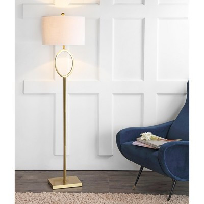 JONATHAN Y April 61" Metal LED Floor Lamp, Brass | Target