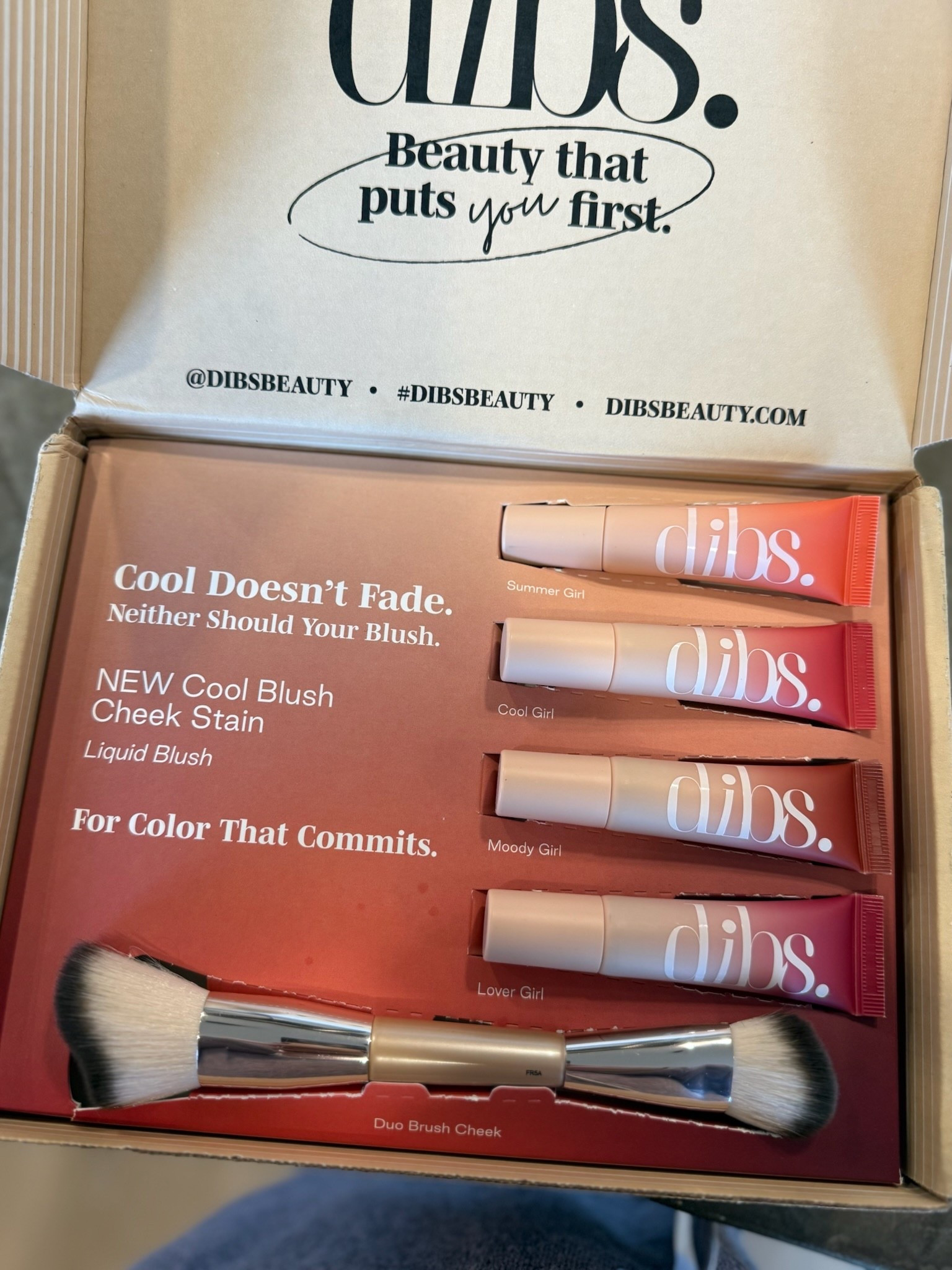 New blush cheek stain from @DIBS Beauty with dual ended brush

#LTKBeauty #LTKgrwm #LTKmomlife