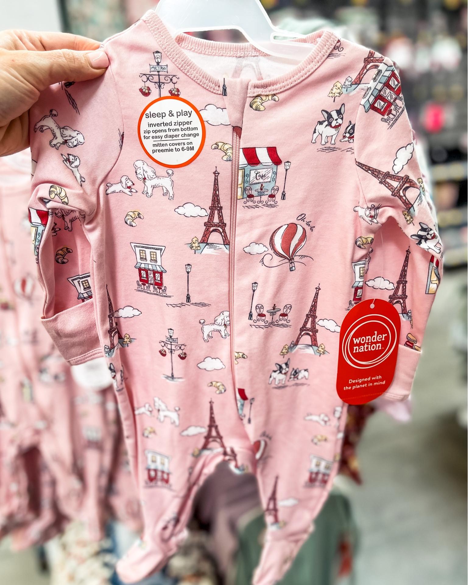 Inverted zipper 2024 baby pajamas