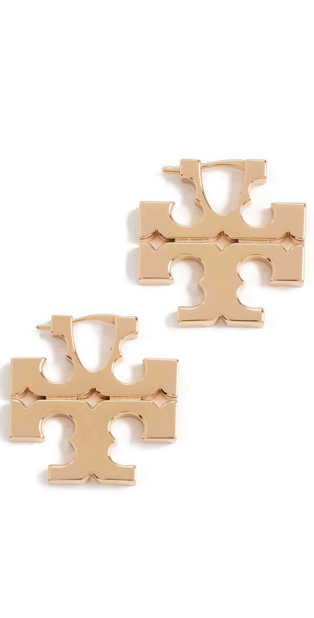 Tory Burch Icon Hidden Hoop Earrings Tory Gold One Size | Shopbop