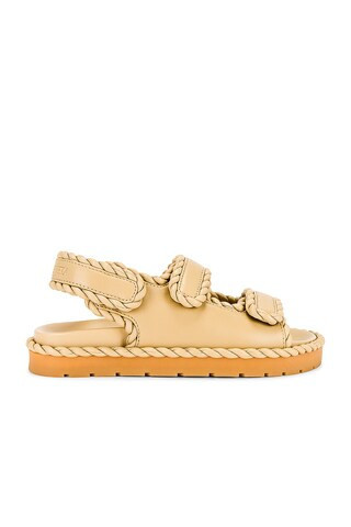 Bottega Veneta Jack Slingback Flat Sandal in Cream | FWRD 
