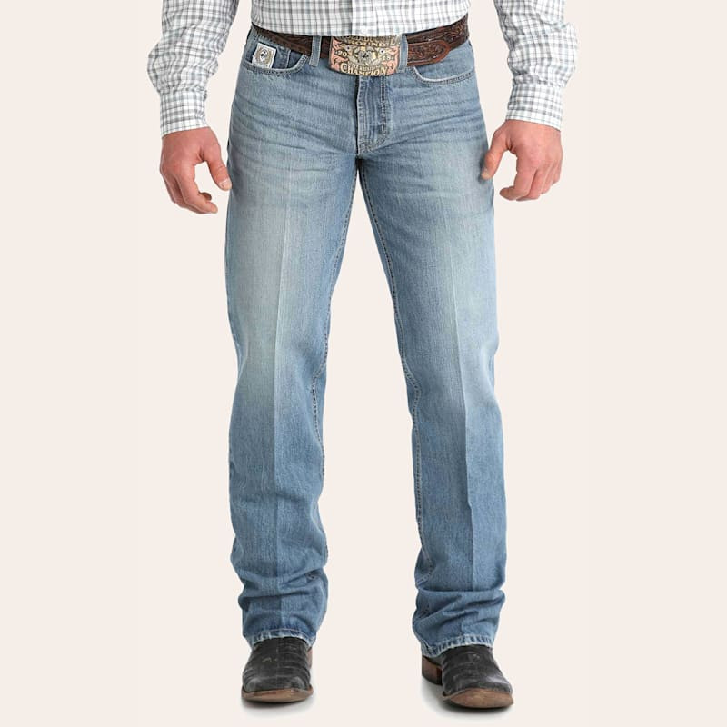 Cinch Men's White Label Light Wash Relaxed Straight Leg Jeans | Cavender's