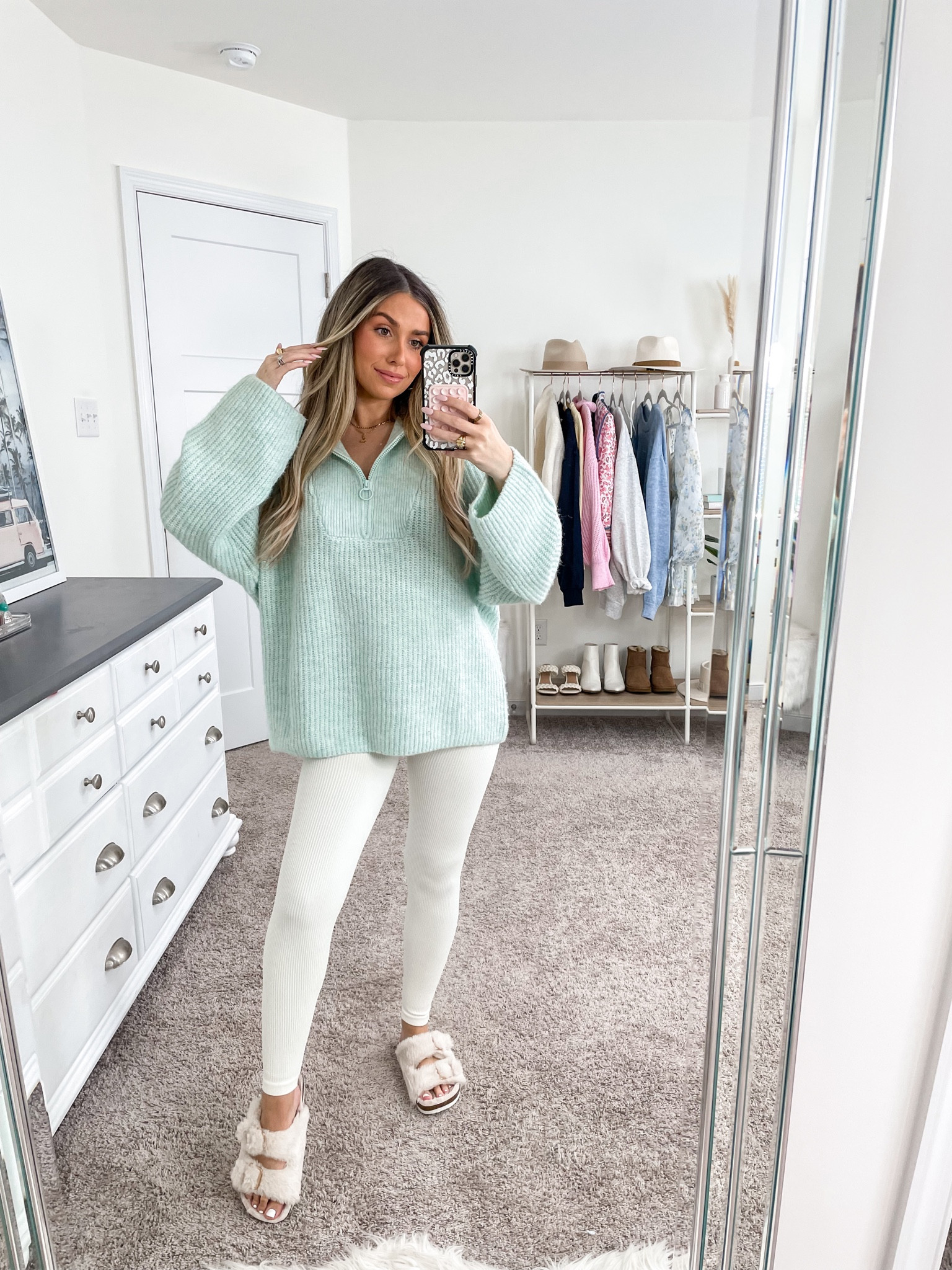 Sweater: medium // leggings: small // sandals: true to size 

#LTKstyletip #LTKSeasonal #LTKfindsunder100