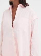 Light Pink Button Detail Shirt - Klarissa | 4th & Reckless