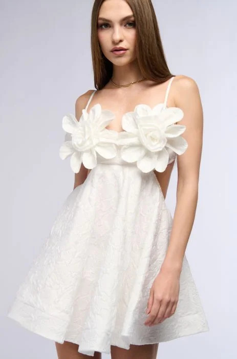 BABY YOU ARE THE MOMENT MINI DRESS IN WHITE | AKIRA