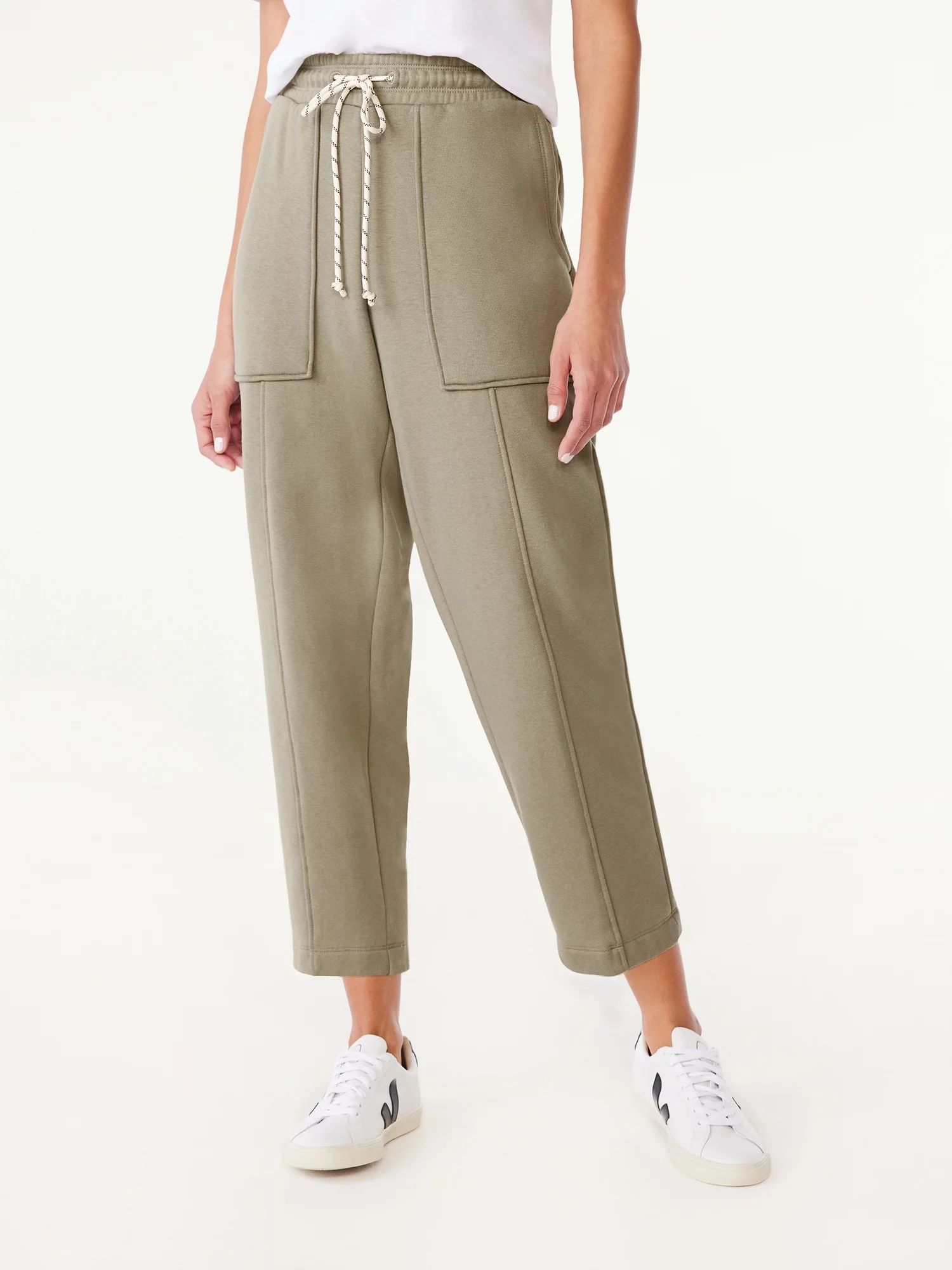 Free Assembly Women's Patch Pocket Sweatpants, 25” Inseam, Sizes XS-XXXL | Walmart (US)