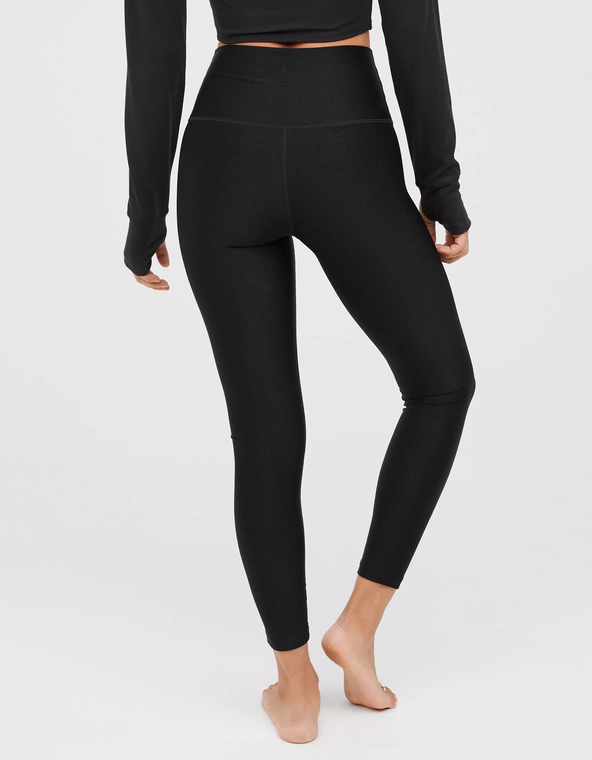 OFFLINE By Aerie Ribbed Shine High Waisted Legging | Aerie