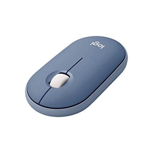 Logitech Pebble Wireless Mouse with Bluetooth or 2.4 GHz Receiver - Blueberry | Amazon (US)