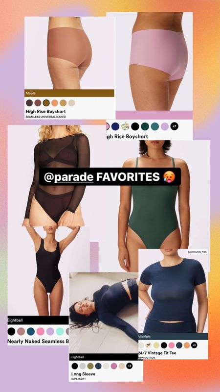 All my Parade favorites!!! 🤗 you NEED their seamless high waisted panties. My favorite for NO underwear lines! Their apparel are also Skims Dupes 🥵 discount code is YASMEENGARCIA  for 30% off!

#LTKunder50 #LTKunder100 #LTKSale