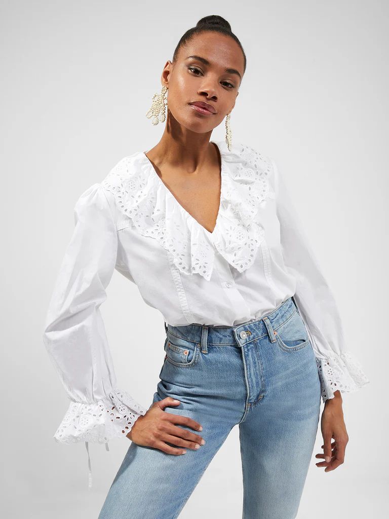 Ena Organic Rhodes Ruffle Blouse | French Connection (US)
