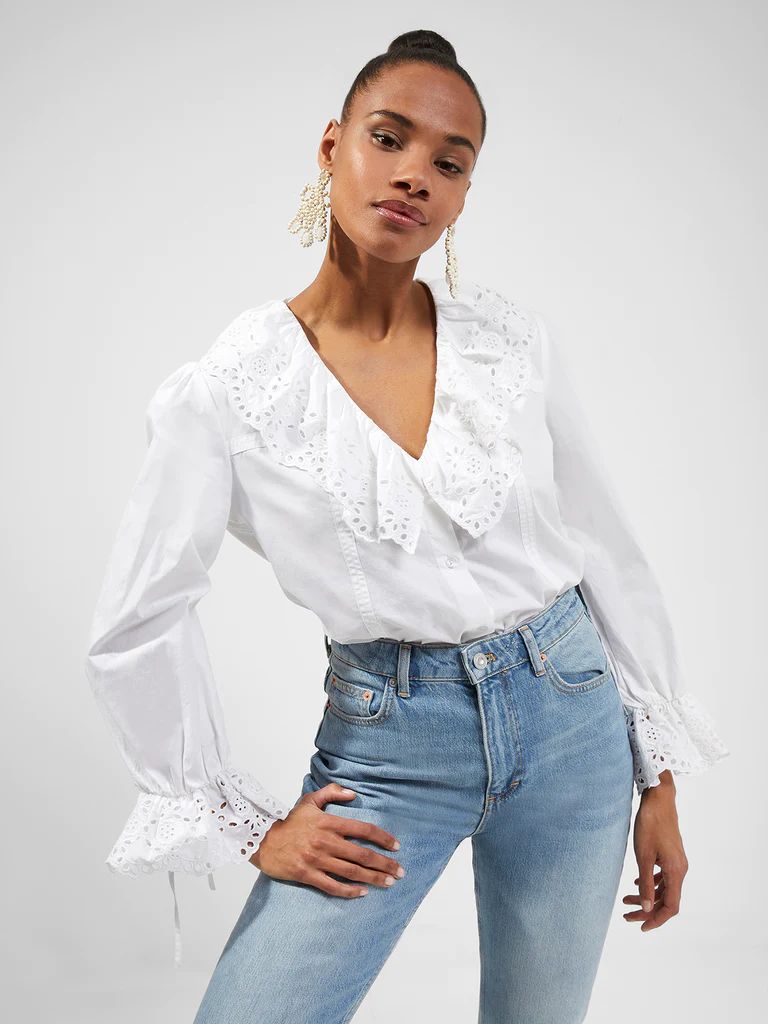 Ena Organic Rhodes Ruffle Blouse | French Connection (US)