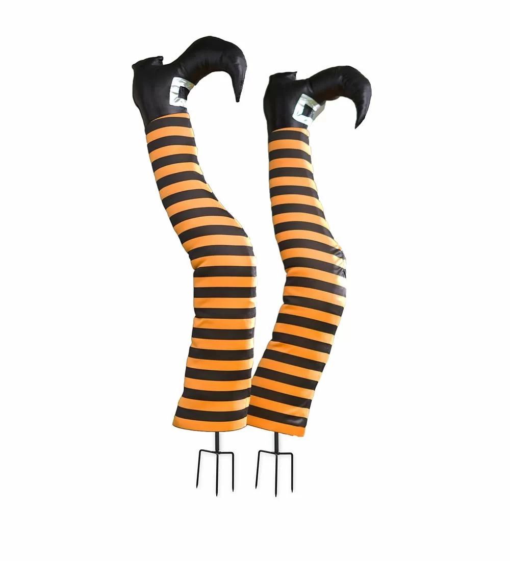 Halloween Witch Leg Figurine (Set of 2) | Wayfair North America