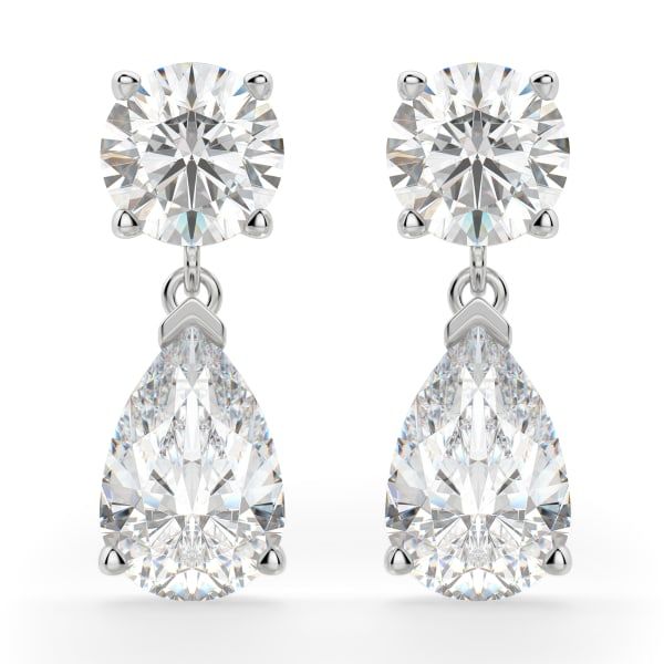 Leto Pear Cut Drop Earrings | Diamond Nexus