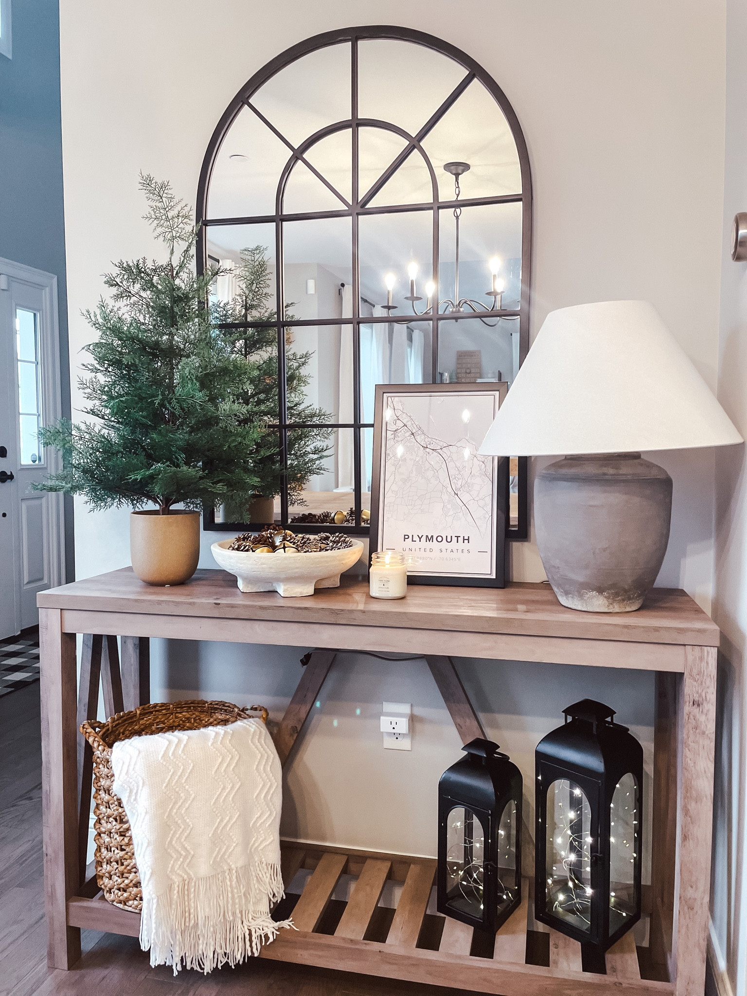 Console table decor! 
Christmas console inspo
Christmas decorating 

#LTKhome #LTKSeasonal