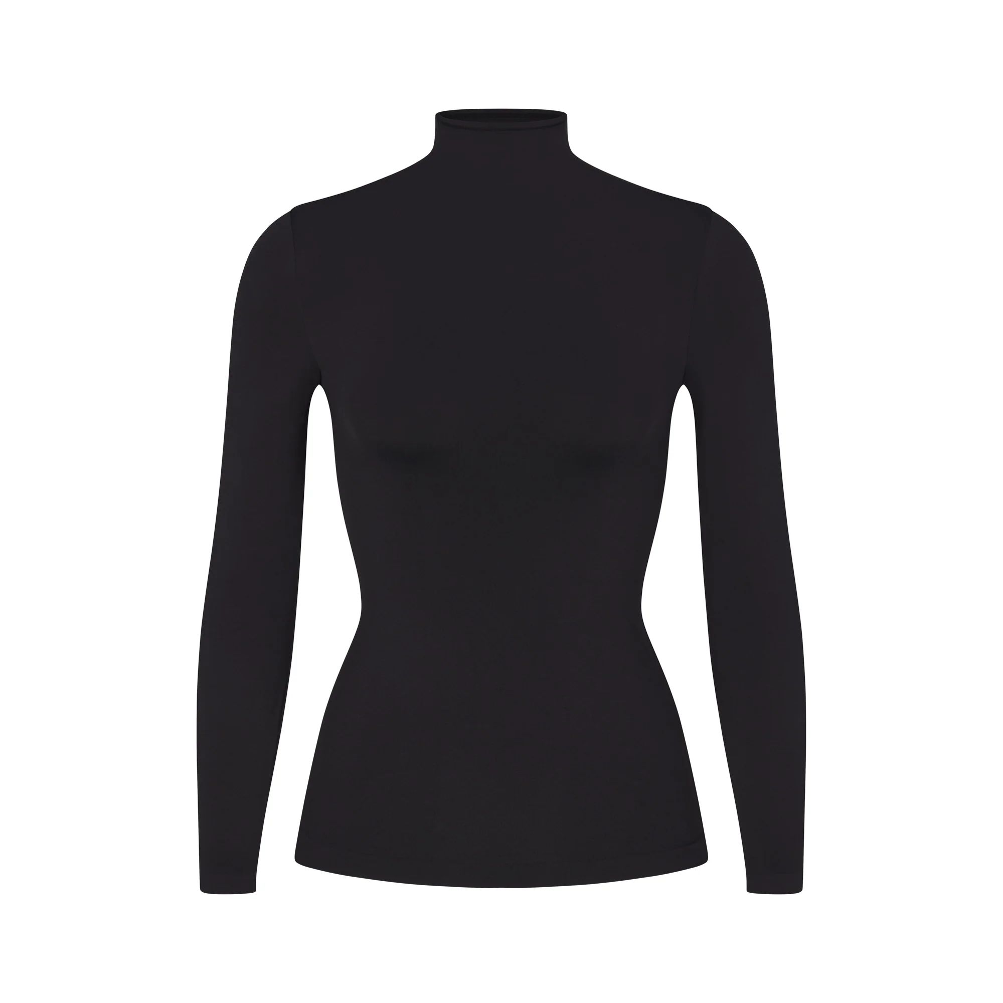 SOFT SMOOTHING SEAMLESS TURTLENECK TOP | ONYX | SKIMS (US)