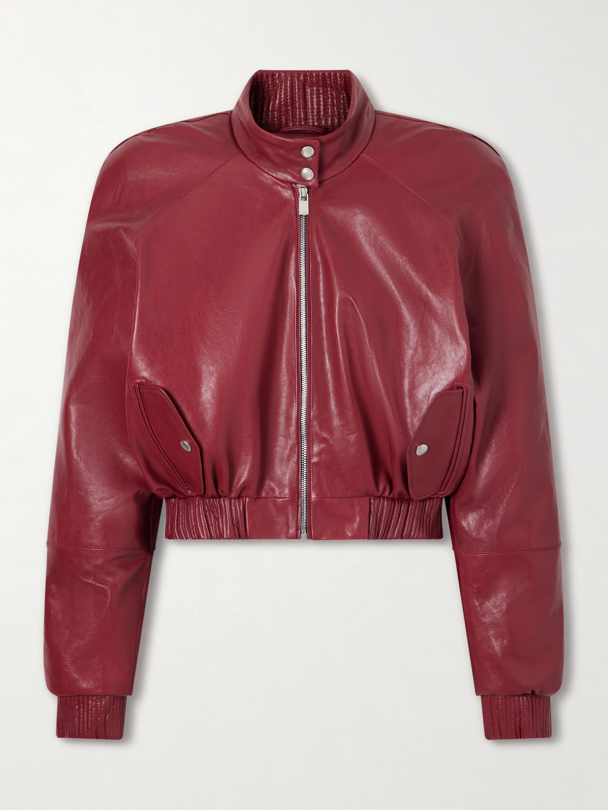 Magda Butrym - Glossed-leather Jacket - Red | NET-A-PORTER (US)