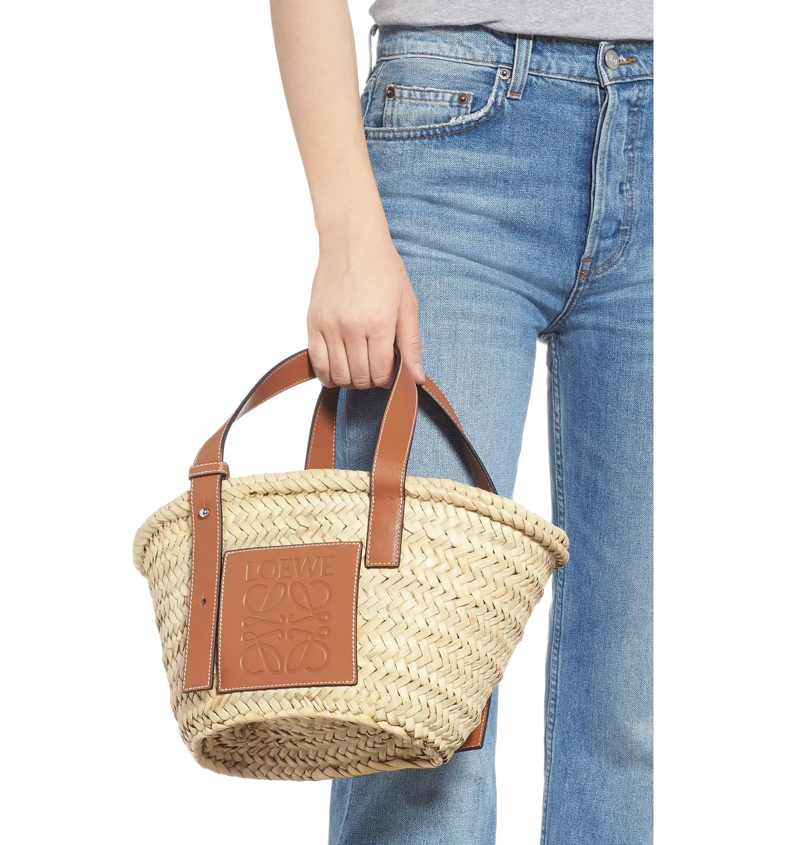 Small Logo Straw Tote | Nordstrom
