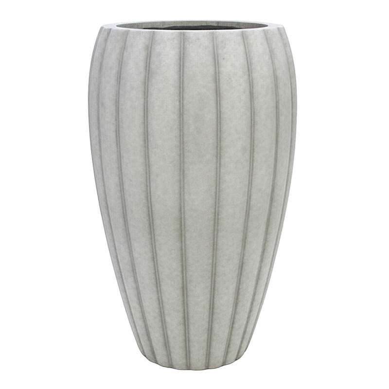 Pumpkin Ash Grey Tall Outdoor Planter, Extra Large | At Home
