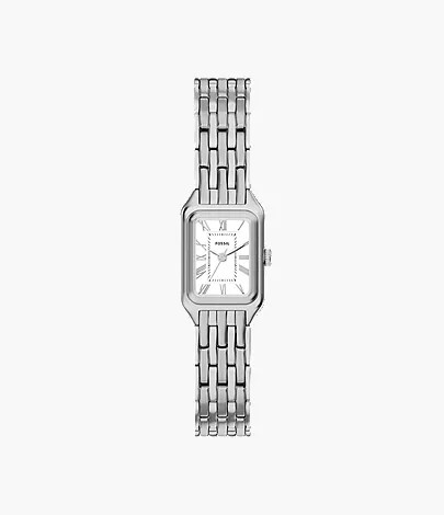 Raquel Mini 18 mm Three-Hand Stainless Steel Watch | Fossil (US)
