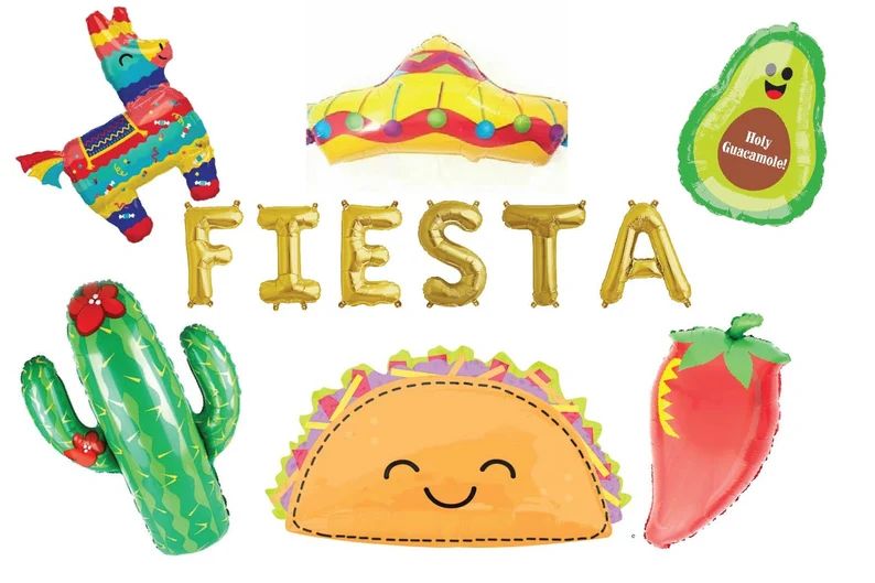 Fiesta Balloon Banner - Fiesta Decor - Fiesta Theme Party Decor - Fiesta Balloons - Cinco De Mayo... | Etsy (US)