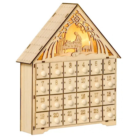 Wooden Christmas Advent Calendar | Wayfair North America