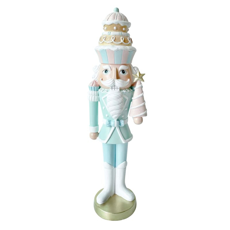 Mrs. Claus' Bakery Pastel Nutcracker, 17.9" | At Home