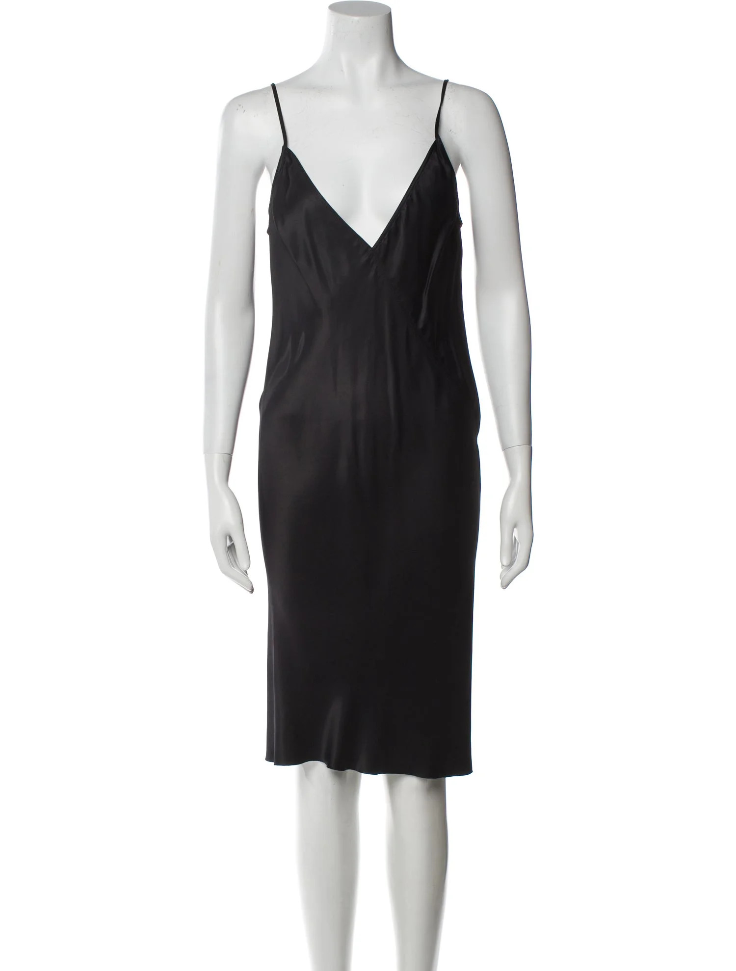 V-Neck Knee-Length Dress | The RealReal
