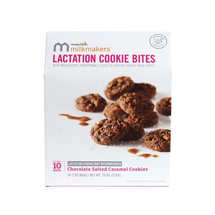 Munchkin Milkmakers Lactation Cookie Bites - Chocolate Salted Caramel - 20oz | Target