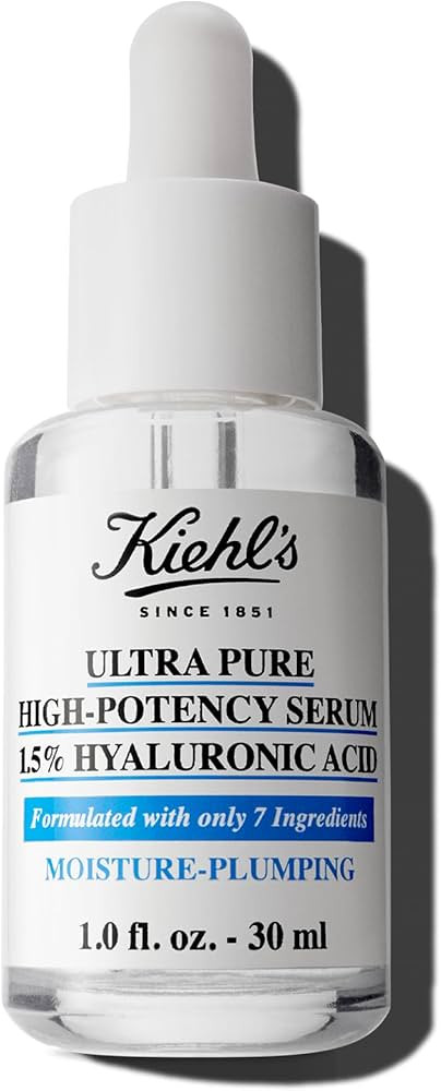 Kiehl's Ultra Pure High-Potency 1.5% Hyaluronic Acid Serum, Concentrated Face Serum for Dry Skin,... | Amazon (US)