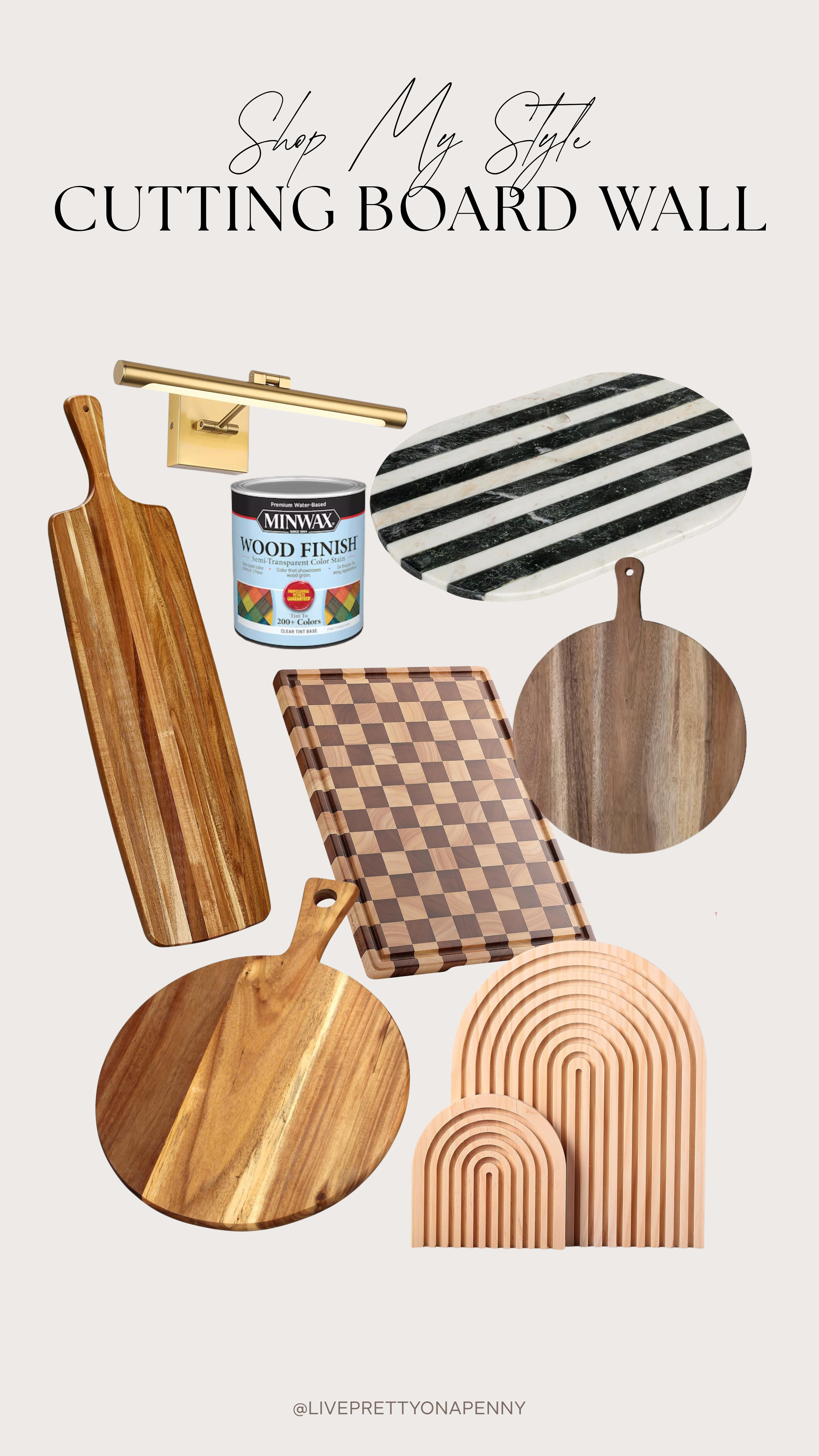 Who knew cutting boards could make such a statement? This wall makes our kitchen feel curated + cozy. Shop the look below 🤎 

 #LTKHoliday #LTKHome #LTKFindsUnder50