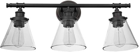 Globe Electric 51411 Parker vanity light, 3, Oil Rubbed Bronze | Amazon (US)
