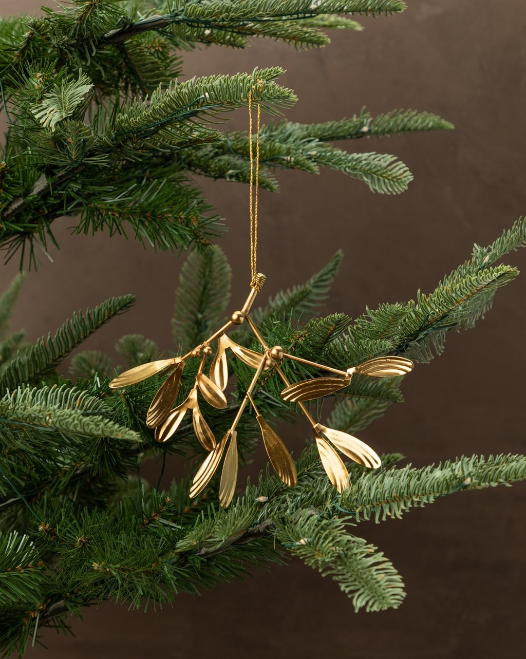 Brass Mistletoe Ornament | McGee & Co.