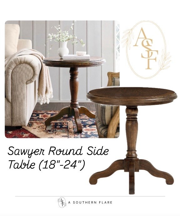 Sawyer Round Side
Table (18"-24") /Home Interiors