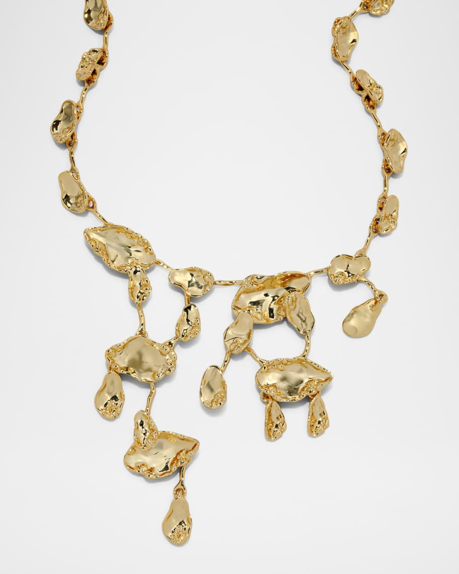 Brut Gold Mosaic Cascade Necklace | Neiman Marcus