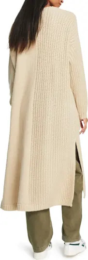 Topshop Mixed Stitch Longline Cardigan | Nordstrom | Nordstrom