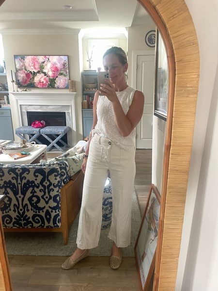Favorite linen pants! They run tts. Top and shoes are old but I linked similar.

#LTKSeasonal #LTKStyleTip