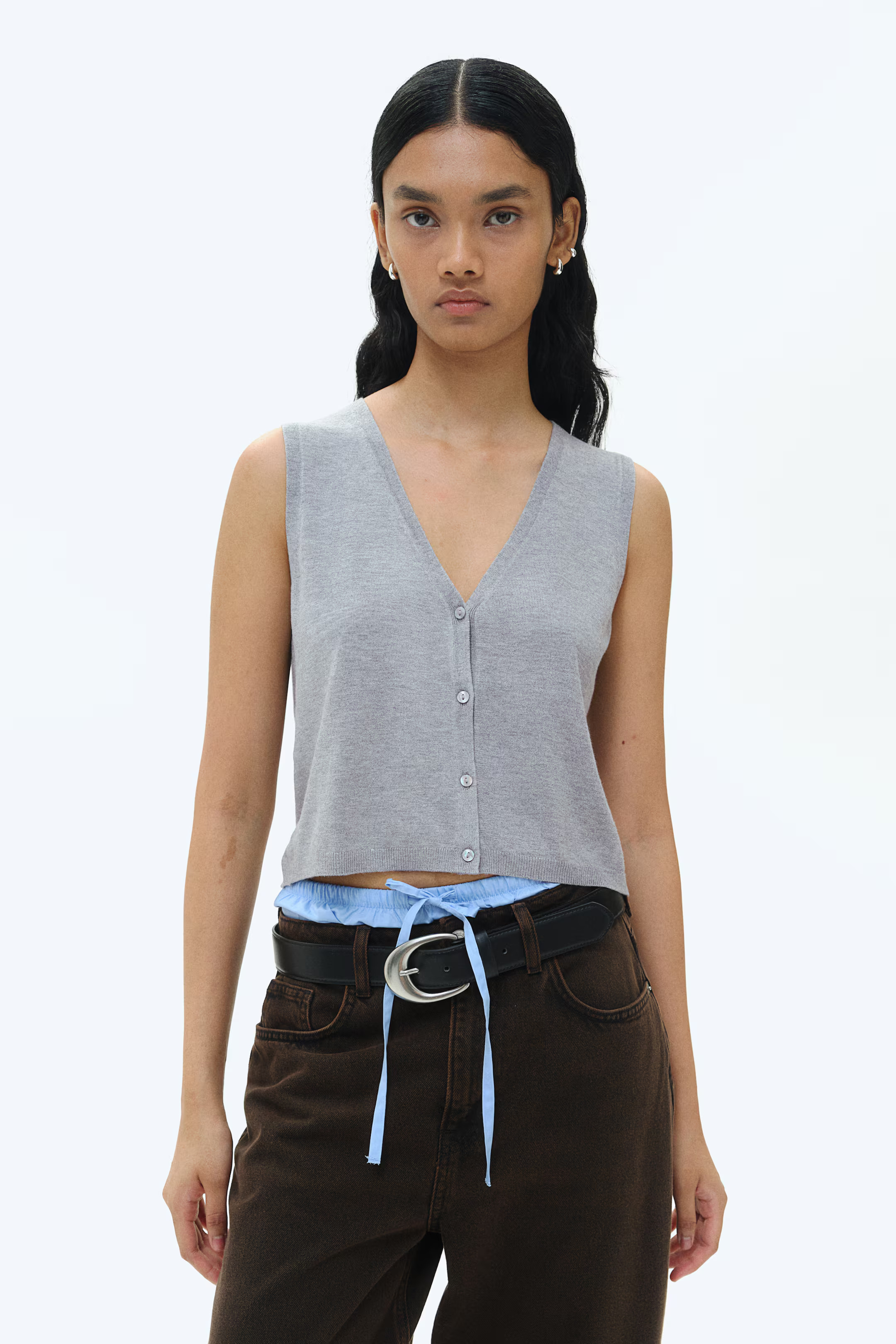 Button-front Sweater Vest | H&M (US + CA)