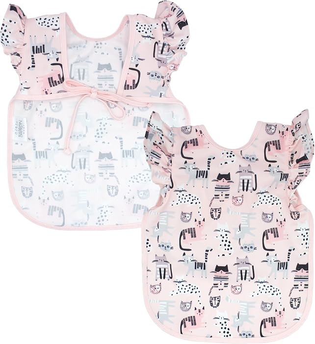 BapronBaby Kitty Bapron - No Neck Tie Safer Bib for Baby & Toddler - Soft Waterproof Stain Resist... | Amazon (US)