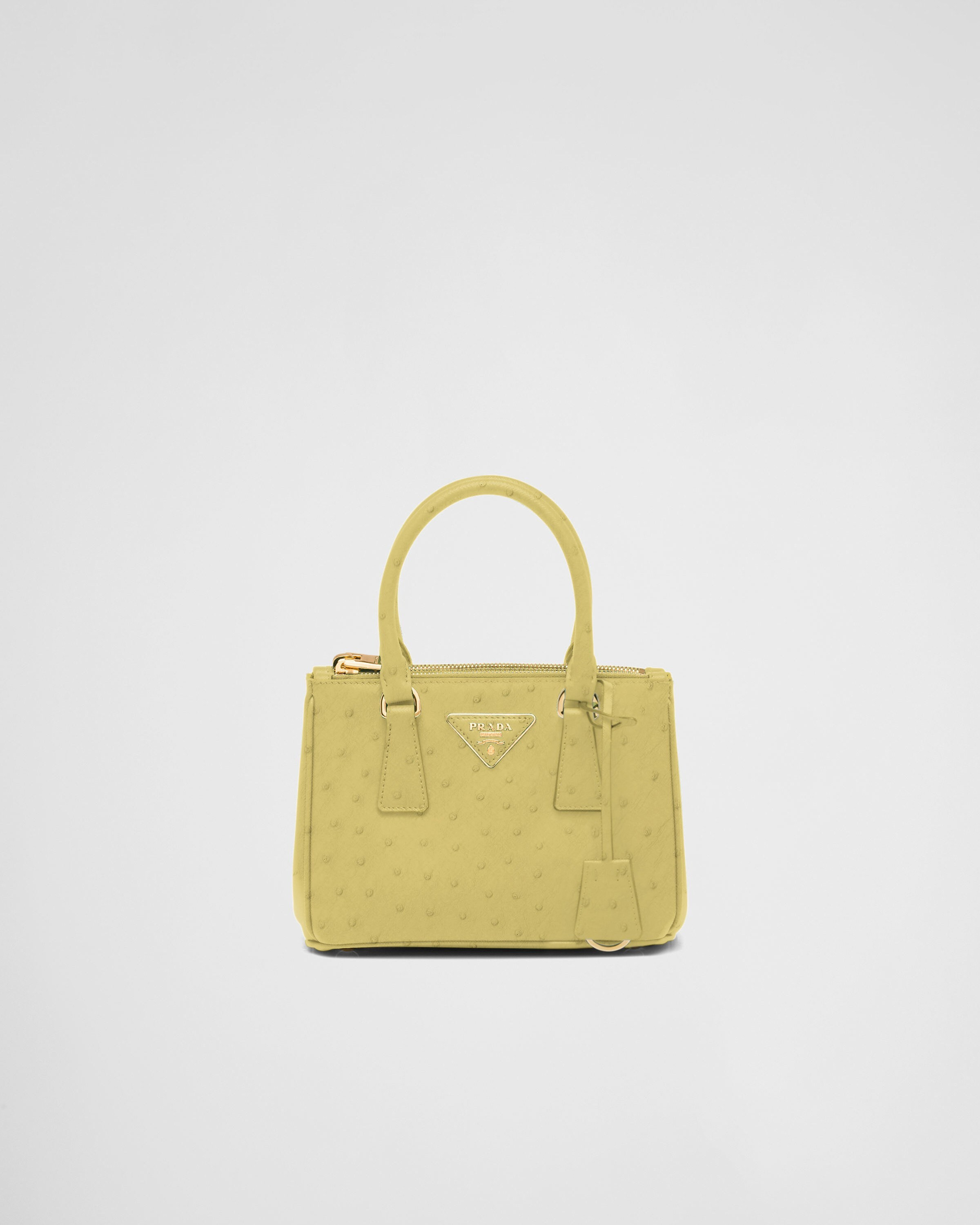 Prada Galleria ostrich leather mini-bag | Prada US