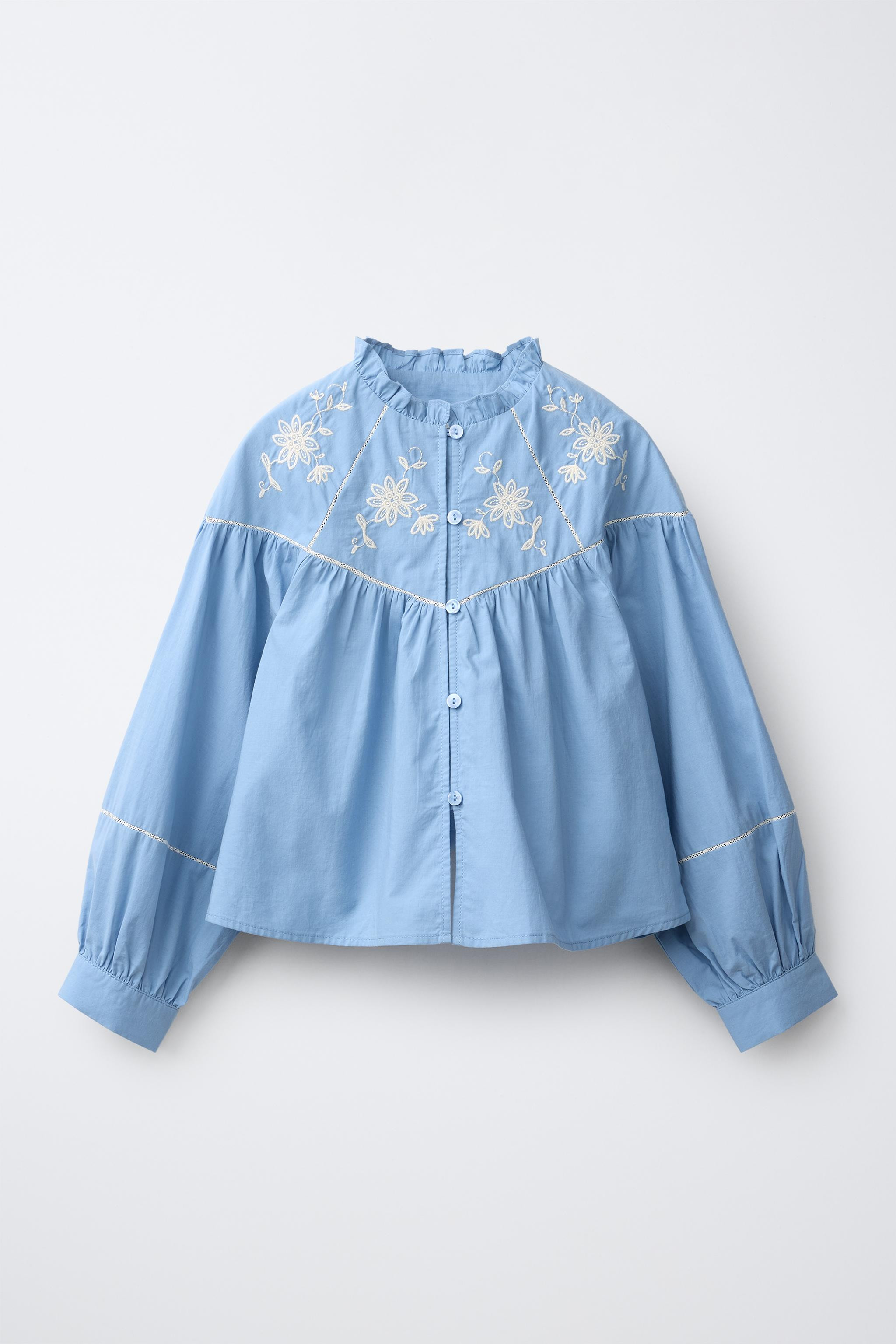 EMBROIDERED ROMANTIC SHIRT | Zara US