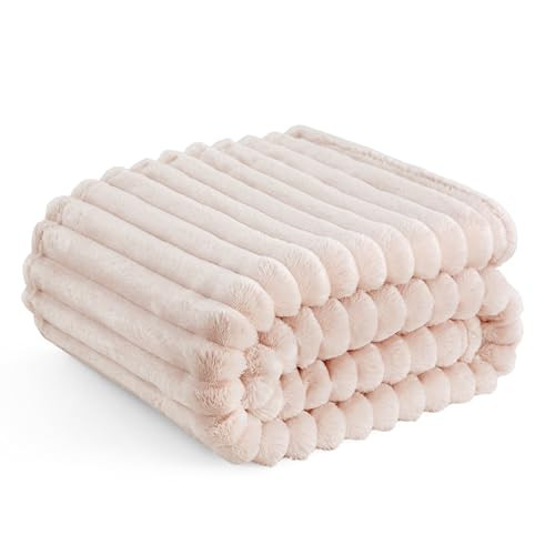 Bedsure GentleSoft Pink Throw Blanket for Couch - Cozy Soft Christmas Blankets for Women, Cute Sm... | Amazon (US)